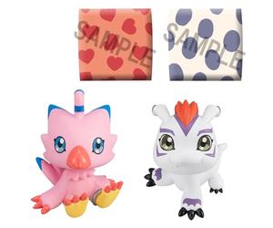 Megahouse, Lookup Piyomon & Gomamon Digimon Adventure Set (avec Gift) MH841132 Figurine à Collectionner, idéale pour Les Fans d'anime 11 cm