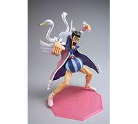Megahouse - Mr.2 Bon Kurei ONE PIECE - Sculpture en Résine Grise et Brune - Base d'exposition, boîte vitrée