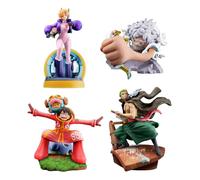 Megahouse - One Piece - Set 4 figurines One Piece Petitrama Logbox Re Birth Egghead 9 cm