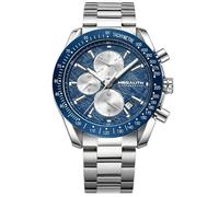 MEGALITH Montre Bracelet Homme Acier: Analogique Quartz Chronographe - Etanche Montre avec Calendrier Date - Design Intemporel pour Anniversaire et Saint Valentin