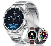 MEGALITH Montre Connectée Homme Sport: Etanche Smartwatch avec Appel Bluetooth - Argent Montres Intelligente Fitness Podometre