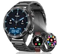 MEGALITH Montre Connectée Homme Sport: Fitness Podometre Montres Intelligente Compatible Android iOS - Appel Bluetooth Smartwatch Noir Etanche
