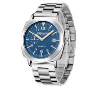 MEGALITH Montre Homme Militaire Analogique: Style Militaire Acier Inoxydable Quartz Étanche Loisirs Week-End Hommes Élégants Taille Standard