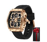 MEGALITH Montre Homme Sport Digitale: Grand Chronomètre Noir LED Calendrier - Militaire Montres Lumineux Analogique Etanche