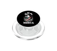 Megalodon Chapeau de Cowboy Bandana géant Requin Drapeau américain PopSockets PopGrip pour MagSafe