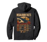 Megalodon Facts Educatif Préhistorique Shark Science Sweat à Capuche