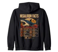 Megalodon Facts Educatif Préhistorique Shark Science Sweat à Capuche