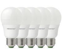 Megaman MM21963 LED CEE F (A - G) E27 forme de poire 8.6 W = 60 W blanc chaud (Ø x L) 60 mm x 109 mm 5 pc(s)