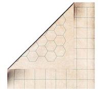 MegaMat - Reversible - 34 1/2 X 48 Oyster Vinyl 1.5" Squares & 1.5" Hexes