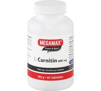 Megamax L Carnitine 1000 mg comprimés 60 pc