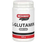 MEGAMAX Power & Sport Poudre de L-glutamine 100 % pure, 500 g de poudre