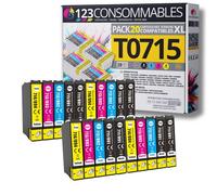 Generique Cartouches compatibles Epson T0715 Pack G – 8 Noir / 4 Cyan / 4 Magenta / 4 Jaune