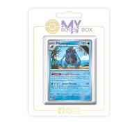 Mégapagos 023/086 Reverse Version Poké Ball - Myboost X Écarlate et Violet 10.5 Foudre Noire - Coffret de 10 Cartes Pokémon Françaises