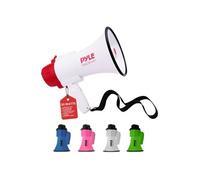 PYLE Haut-parleur Mégaphone PA Bullhorn- Mégaphone Porte-Voix avec Sirène Intégrée, Enregistreur Vocal de 30 Watts et Portée de 731 mètres-Idéal pour les Fans et Entraîneurs de sports