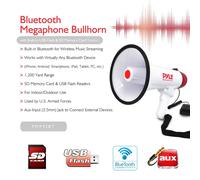 Pyle Mégaphone – Sirène intégrée, volume réglable, portée 1100 m