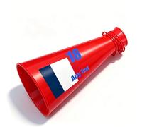 Mégaphone personnalisé Coupe du Monde 2026 , 1-5 unité,Porte-voix en plastique pour cheerleader, corne d’ambiance pour match de foot - Accessoire de supporter pour fête, sport, extérieur (rouge)