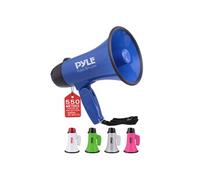 Mégaphone Portable avec Sirène - Pyle - Bleu - 20 Watts Bleu