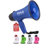 Mégaphone Portable avec Sirène - Pyle - Bleu - 20 Watts Bleu G