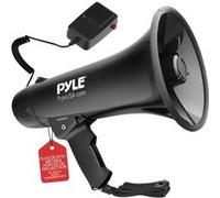 Pyle Mégaphone Porte Voix avec Sirène Intégrée-Contrôle de Volume Ajustable&Portée de 1100 mètres-pour Fans et Entraîneurs de Football,Soccer,Baseball,Hockey et Basketball ou Exercices de Sécurité