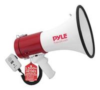 Mégaphone portable - Pyle - 50 W - Rouge/Blanc - avec sirène intégrée Rouge/Blanc