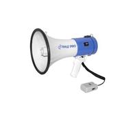 Mégaphone Professionnel Piézo Dynamique 50 Watts Pyle Avec Sirène Et Microphone Amovible. G