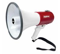 Mégaphone puissant rechargeable 15 W avec sirène et sifflet