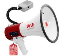 Mégaphone - Pyle - 50W - avec Sirène, Micro Détachable - Rouge