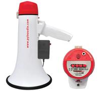 Mégaphone Rouge Pyle PMP48IR 40 Watt Avec Sirène Voix Pour Manifestation Grève
