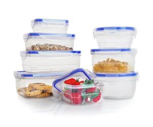 Megaprom Lot de boîtes de rangement Transparent 215 x 150 x 75 mm