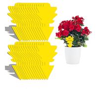 MEGAROOM Anti Moucherons Interieur - 60 Pcs Piège Jaune Double Face Imperméable pour Cuisine et Plantes - Protection contre Moucherons de Terreau et Fuitflies