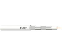 MegaSat 100066 Câble coaxial Ø extérieur: 7.2 mm blanc 100 m