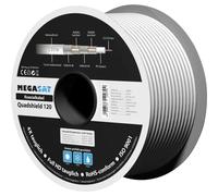 MegaSat 100093 Câble coaxial Diamètre extérieur: 7.0 mm blanc 100 m