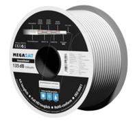 Câble Coaxial 135 DB En Cuivre Plein 100M 7,5Mm 5-Fois Blindé Blanc