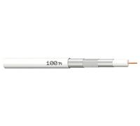 MegaSat 100189 Câble coaxial Diamètre extérieur: 7.0 mm blanc 100 m