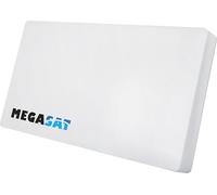 Megasat Antenne Plate D4 Profi-Line - Antenne Satellite Plate (4 participants, LNB remplaçable, Installation Murale, sur mât/Balcon ou fenêtre) - Blanc