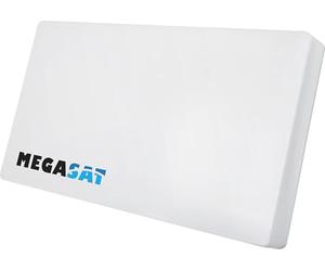 Megasat Antenne Plate D4 Profi-Line - Antenne Satellite Plate (4 participants, LNB remplaçable, Installation Murale, sur mât/Balcon ou fenêtre) - Blanc