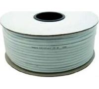 Megasat câble coaxial, 100 mètres, diamètre du conducteur intérieur 1,1 mm, diamètre du conducteur extérieur 6 mm, diamètre d'isolation 4,8 mm, quadruple blindage, diamètre extérieur 7,2 mm, 120 dB de