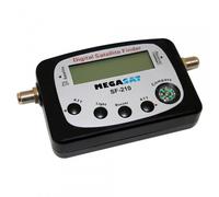 Megasat Pointeur satellite SF-210 - Localisateur numérique, boussole, rétroéclairage - Bleu/Argent