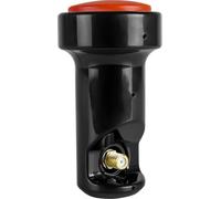 Megasat Diavolo Single LNB - LNB Universel (adapté pour 1 utilisateur, connecteurs F dorés, pour Les exigences Les Plus élevées, Facteur de Bruit 0,1 DB) - Noir/Rouge