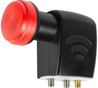 Megasat Diavolo Unicable I - LNB avec 2 Sorties Legacy - Noir/Rouge | Pour jusqu'à 4 récepteurs Unicable