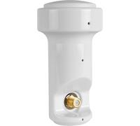 Megasat HD-Profi Single LNB - LNB Universel pour 1 utilisateur - Blanc | 0,1 dB, connecteur plaqué or, protection contre les intempéries
