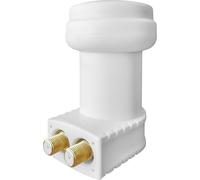 MegaSat HD-Profi Tête LNB twin Nombre dabonnés: 2 Capacité de chargement: 40 mm contacts de connexion dorés, résistant aux intempéries
