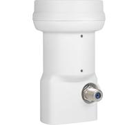 Megasat LNB à Gain élevé - LNB Universel (pour 1 Participant, idéal pour Les Satellites Difficiles à réception, Gain de Signal élevé de 70 DB) - Blanc