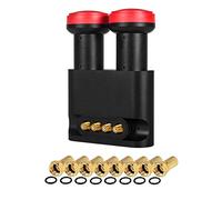 Megasat LNB Monobloc Quad Astra HOTBIRD 4 Sorties 0,1dB Full HD 3D 4K + 8 Fiches F Or