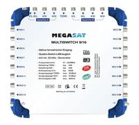 Megasat Multiswitch 9/16 DiSEqC Répartiteur Compatible Avec LNB Quad