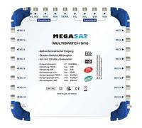 Megasat Multiswitch 9/16 DiSEqC Répartiteur Compatible Avec LNB Quad