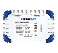 MegaSat 0600151 Commutateur multiple SAT Entrées (commutateur multiple): 9 (8 SAT/1 terrestre) Nombre d'abonnés: 8