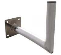 Bras Coudé Longueur 50 cm Ø 50 mm Support Mural en Acier pour Parabole