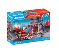 PLAYMOBIL 71603 Megaset de pompiers, Les pompiers, Action Heroes, 185 pièces, Dès 4 ans