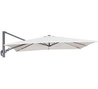 Megashopitalia Bâche de Rechange pour Parasol déporté 3 x 3 m en Polyester 250 g imperméable avec Fermeture Velcro, Beige, Grande, Couleur Unie